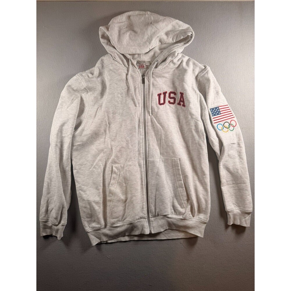 Team usa olympics zip up hoodie mens size m SOFT and cozy